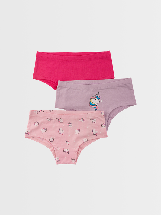 Unicorn | Dievčenské hipster nohavičky (3 ks)