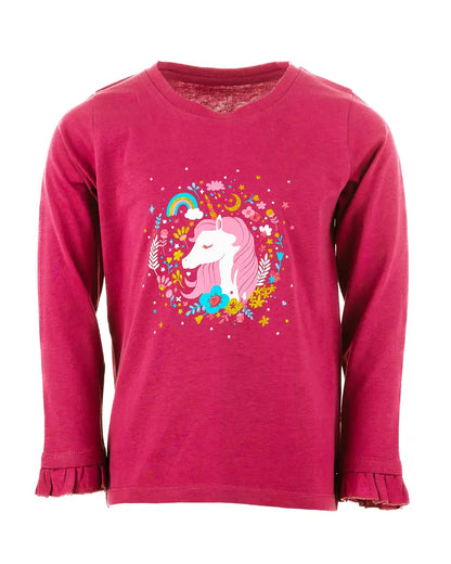 Enchated Unicorn Pink | Dievčenská tričko s dlhými rukávmi