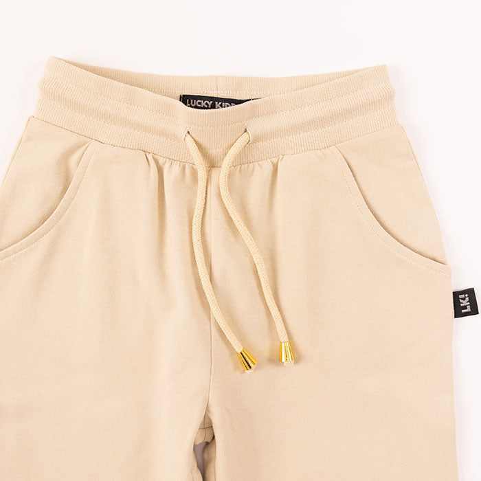 Beige | Dievčenské teplákové nohavice typu jogger