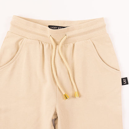 Beige | Dievčenské teplákové nohavice typu jogger