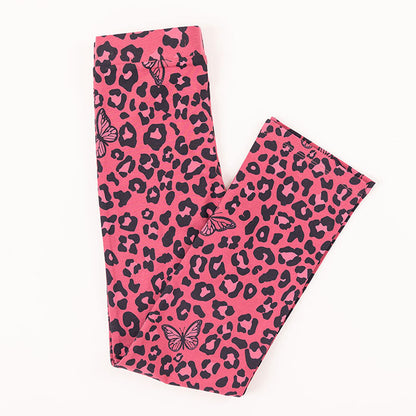 Pink Leopard | Dievčenské legíny