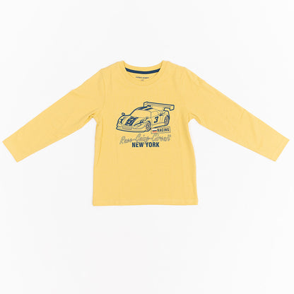 Racing Yellow | Chlapčenské tričko s dlhým rukávom