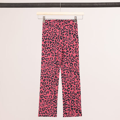 Pink Leopard | Dievčenské legíny