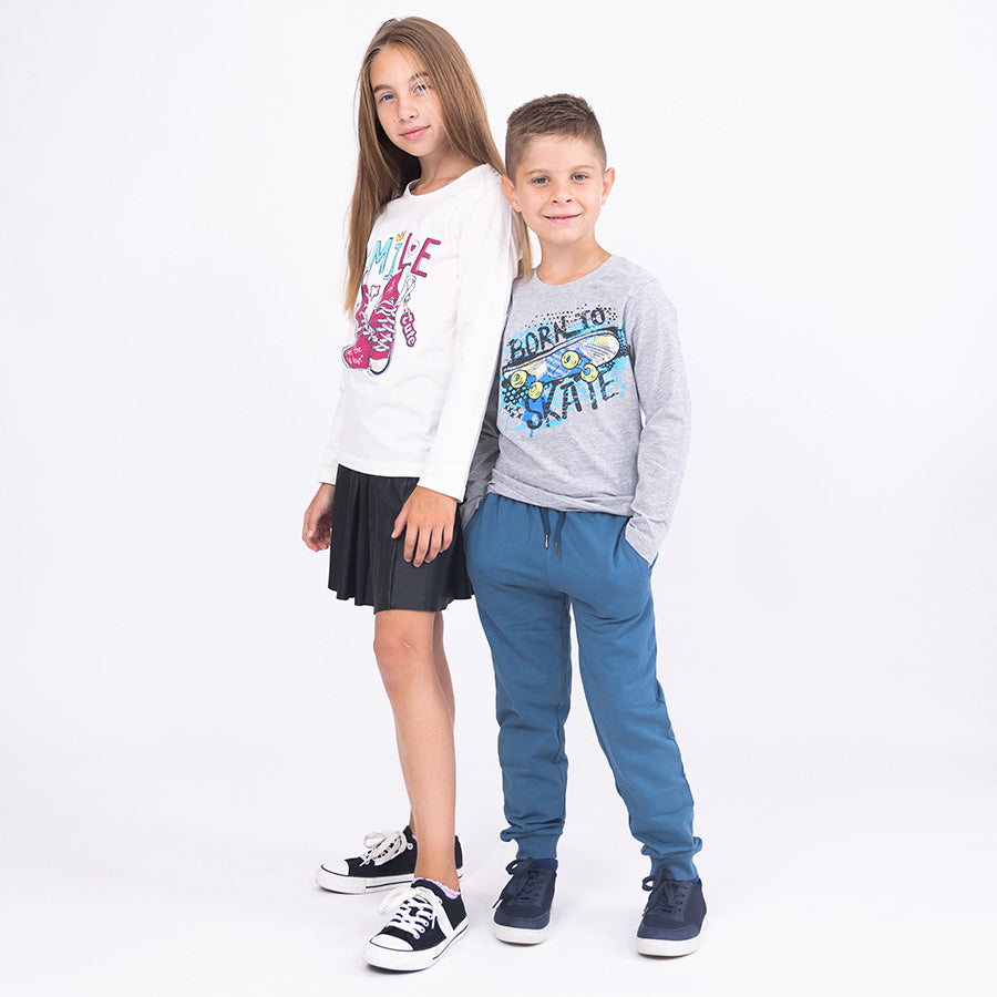 Born To Skate | Chlapčenské tričko s dlhým rukávom